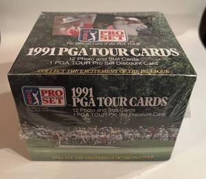 lot 352 image: 1991 Pro Set PGA Gold UnopenedSealed - 36 Packs