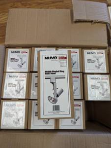 34 Nuvo Lighting Par20 Gimbal TrackHead, Track Lighting, White