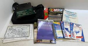 lot 11 image: Vintage Road Atlases And Vintage Drafting Tools