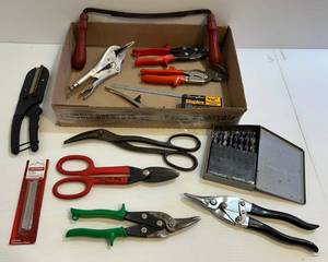 lot 43 image: Group Of Misc. Tools Including Drill Bits, Cutters And More