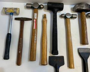 lot 44 image: Group Of Misc. Tools Including Hammers, Chisels And More