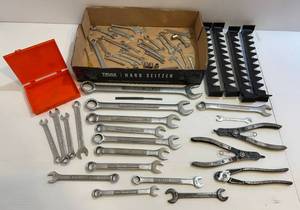 lot 46 image: Group Of Misc. Tools Including Craftsman Wrenches And More