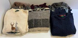 lot 65 image: Group Of Mis. Sweaters Size L-XXL Some Are Contain Wool And More