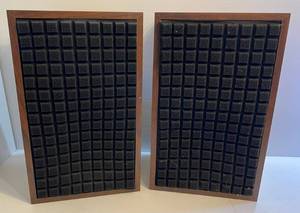 lot 136 image: Vintage Realistic Brand Mach One Speaker System Pair (Working) 23 14T x 14 14W x 10 12D