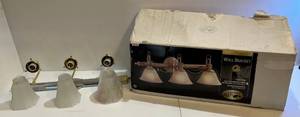 lot 165 image: Two Vanity Lights 1 NIB 1 No Bax