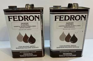 lot 169 image: Two Gallons Of Fedron Cleaner For Graphic Arts & Business Machine Service