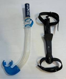 lot 171 image: Vintage Scuba Gear Pro Divers Knife And Xel Ha Snorkel