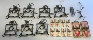 lot 182 image: &nbspSeven Duke 110 Body Grip Traps (Trapping Weasels) And More