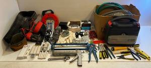 lot 192 image: Group Of Tools And Misc. Including Black & Decker,  Craftsman And More