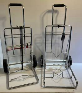 lot 198 image: Two Portable Fold Up Carts