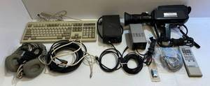 lot 206 image: Group Of Misc. Vintage Electronics Including Panasonic Color TV Camera And More