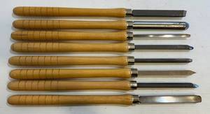 lot 313 image: Group Of Misc. Wood Lathe Chisels