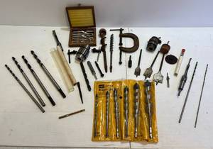 lot 322 image: Group Of Misc. Drill Bits And More