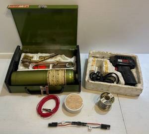 lot 327 image: BernzOmatic Torch And Vintage Soldering Gun