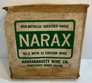 lot 338 image: 250 Ft. Roll Of Narax 12-2 With Ground Wire NIB