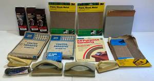 lot 340 image: Bucket Of Misc. Sandpaper And More