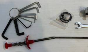 lot 358 image: Group Of Misc. Tools Including Laser Level, Air Brad Nailer And More