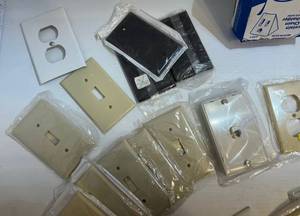 lot 362 image: Group Of Misc. Household Electrical Items Including Face Plates And More