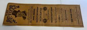 lot 236 image: J.L. Brown 1971 The Gret W.C. Fields Poster 11 x 33 14