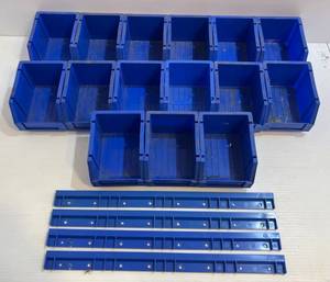 lot 239 image: Muti Bin Wall Organizer WMounts