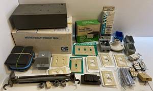 lot 244 image: Group Of Misc. Electrical Supplies and More