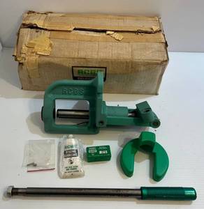 lot 255 image: Rcbc Pock Chucker Combo Reloader (Appears To Be Missing Part)