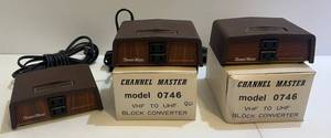 lot 278 image: Group Of Vintage Channel Masters Model 0746 VHF To UHF Block Converters 2 NIB
