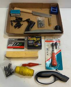 lot 303 image: Group Of Misc. Tools Including 14 Steel Stamp Set A-Z (&) Sign 0-8 And More
