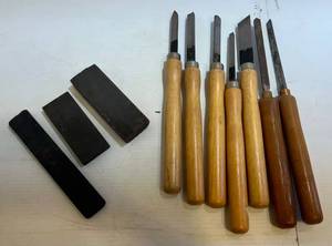 lot 310 image: Group Of Misc. Wood Lathe Chisels