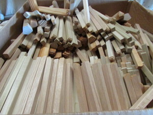 lot 36 image: Box of Wood Pieces