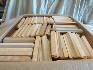 lot 37 image: Box of Wood Pieces
