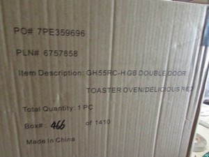 lot 68 image: Toaster Oven