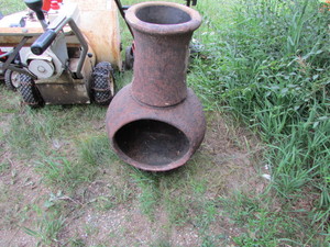lot 111 image: Clay Chiminea Fire Place