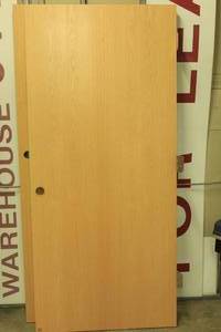 lot 67 image: Wooden Door with Hinges, Solid Core