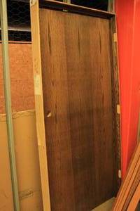 lot 71 image: Solid Core Wooden Door, No Hardware, w Trim