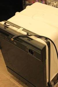 lot 83 image: Used Whirlpool Quiet Partner 1 Dishwasher, Black 24x30x24 - Tested and Working, See Pictures