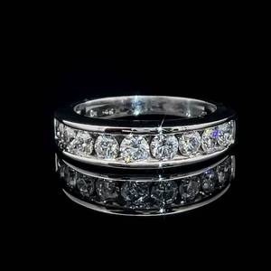 1.00 Carat Diamond Single Row Channel Band in 14k White Gold, Classic Style $3,500 Retail VIDEO