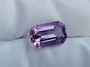 13.18 Carat FINE Amethyst Emerald Cut Gemstone