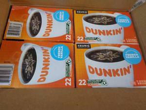 4 - 22 ct Keurig Dunkin French Vani...