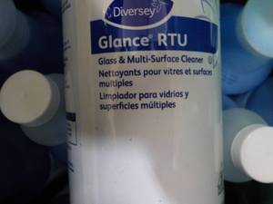 12 Qt Bottles Diversy Glance RTV Gl...
