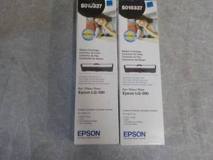 2 Epson Ribbon Cartridges LQ-590...
