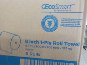 6 ct Enmotion 1 ply White Paper Tow...