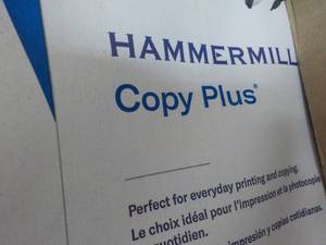 2500 Sheets White Hammermill 8  12...