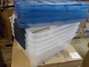 5 Storage Tubs with Covers 10 x 15 ...