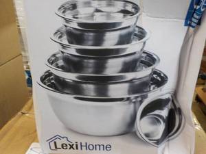 Lexi Home 5 pc Stainless Steel Mixi...