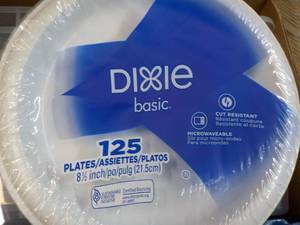 125 Dixie Basic 8 12 Paper Plates...