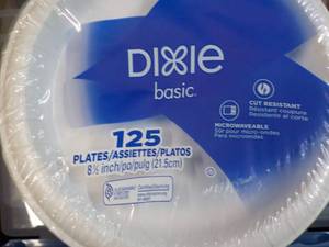125 Dixie Basic 8 12 Paper Plates...