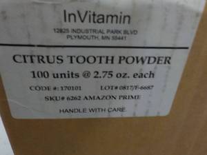 Box of 100 - 2.75 oz InVitamin Char...