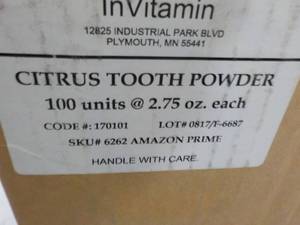 Box of 100 - 2.75 oz InVitamin Char...