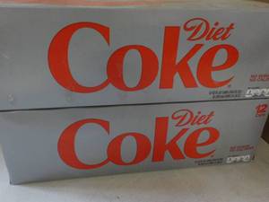 2 - 12 packs Diet Coke past best d...